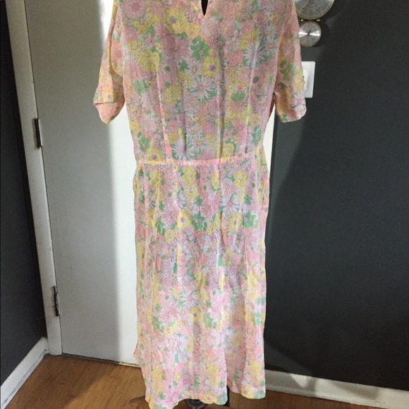 Vintage 1940/50s dress Large - Picture 4 of 5
